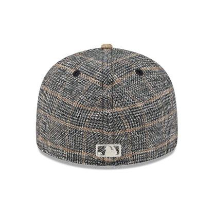 This is a Boston Red Sox MLB Vintage Tweed Open Blue Retro Crown 59FIFTY Fitted Cap 7