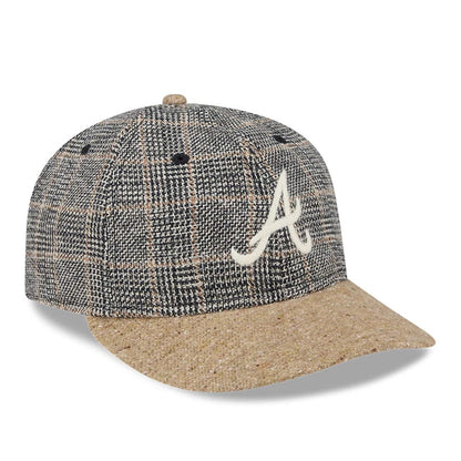 This is a Atlanta Braves MLB Vintage Tweed Open Blue Retro Crown 59FIFTY Fitted Cap 4