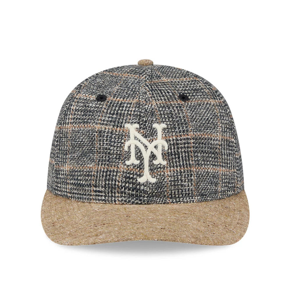 This is a New York Mets MLB Vintage Tweed Open Blue Retro Crown 59FIFTY Fitted Cap 3