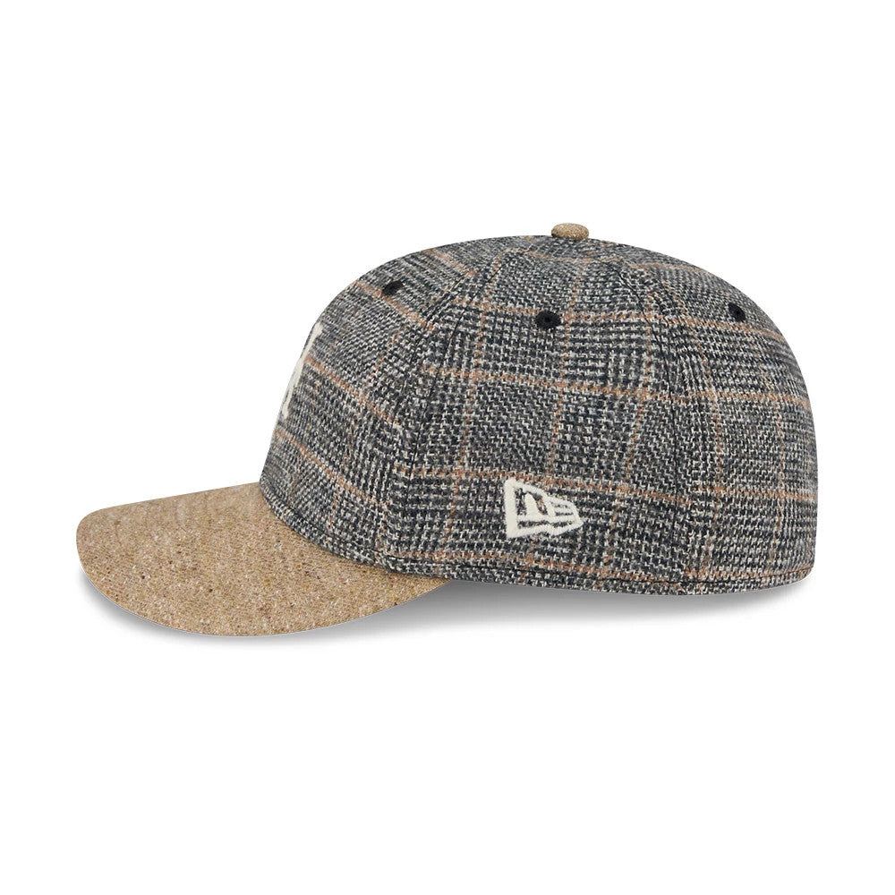 This is a New York Mets MLB Vintage Tweed Open Blue Retro Crown 59FIFTY Fitted Cap 6