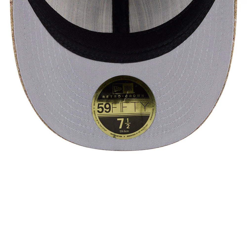 This is a New York Mets MLB Vintage Tweed Open Blue Retro Crown 59FIFTY Fitted Cap 2
