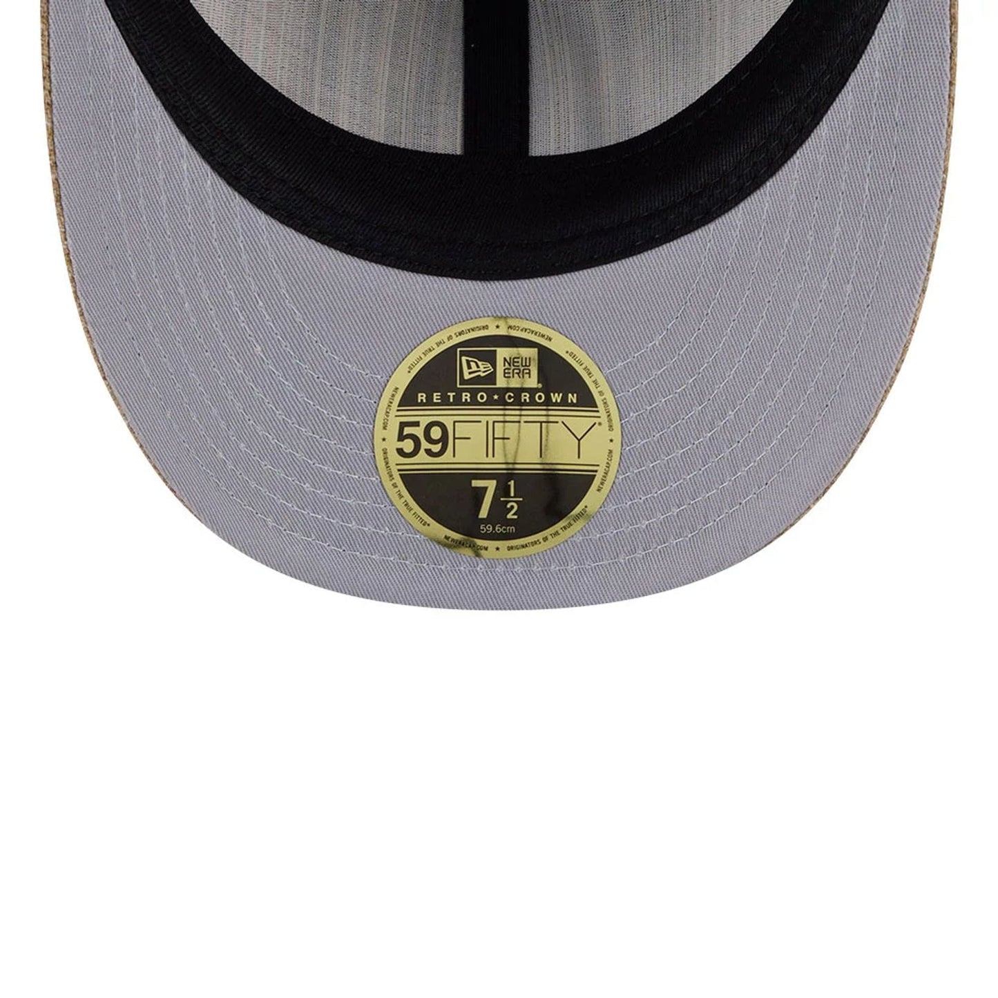 This is a Houston Astros MLB Vintage Tweed Open Blue Retro Crown 59FIFTY Fitted Cap 2