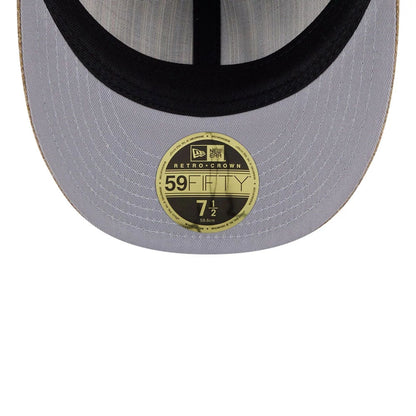 This is a Houston Astros MLB Vintage Tweed Open Blue Retro Crown 59FIFTY Fitted Cap 2