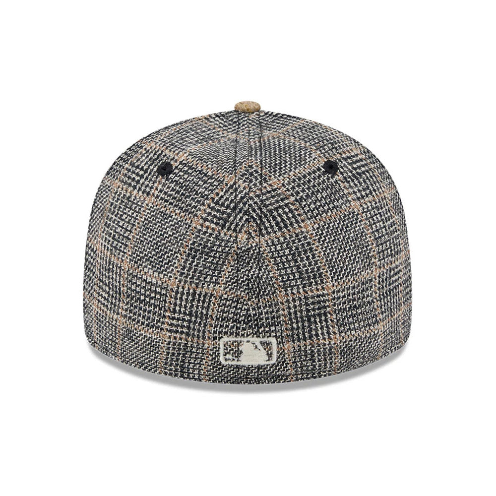 This is a LA Dodgers MLB Vintage Tweed Open Blue Retro Crown 59FIFTY Fitted Cap 5