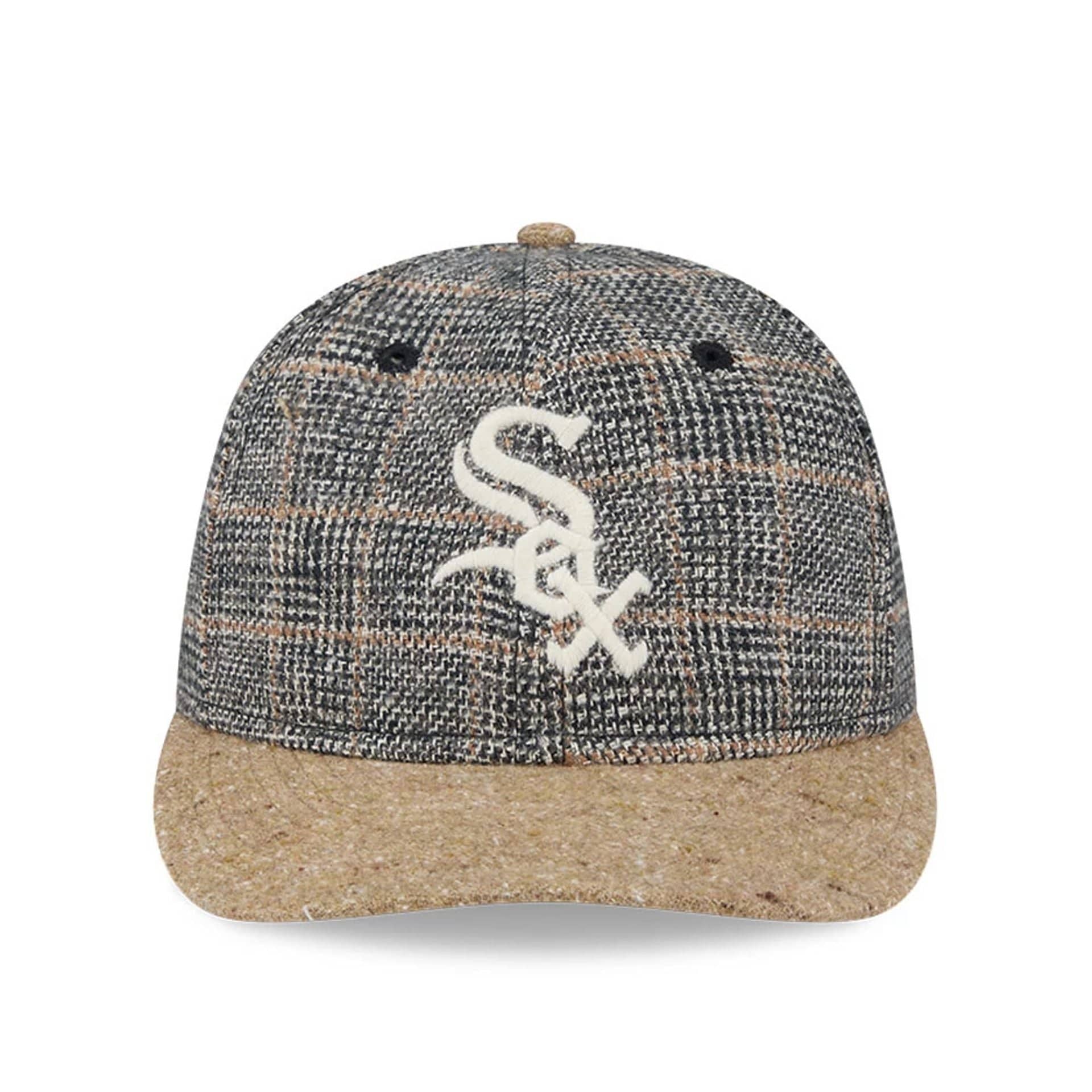 This is a Chicago White Sox MLB Vintage Tweed Open Blue Retro Crown 59FIFTY Fitted Cap 3