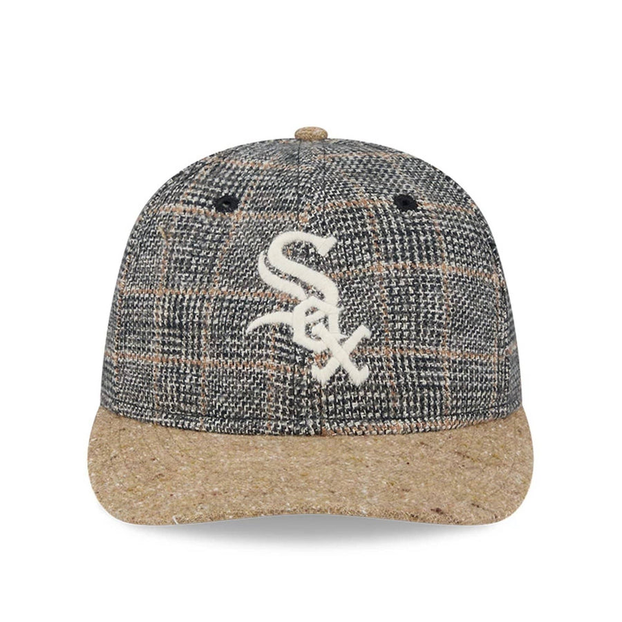 This is a Chicago White Sox MLB Vintage Tweed Open Blue Retro Crown 59FIFTY Fitted Cap 3