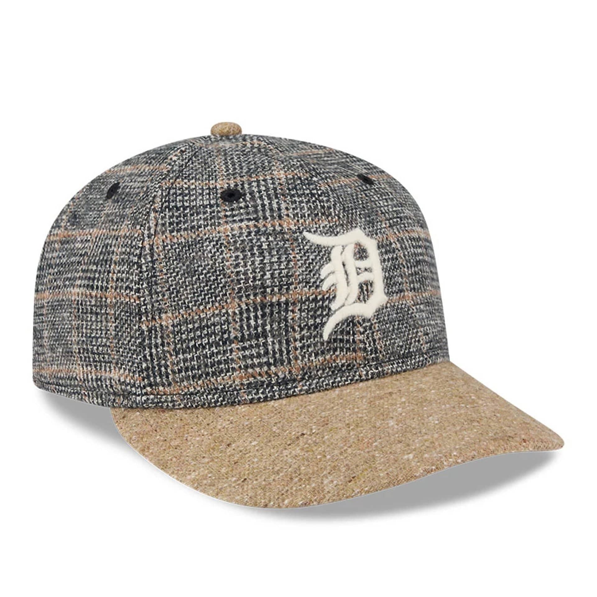 This is a Detroit Tigers MLB Vintage Tweed Open Blue Retro Crown 59FIFTY Fitted Cap 4