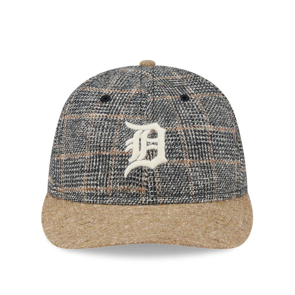 This is a Detroit Tigers MLB Vintage Tweed Open Blue Retro Crown 59FIFTY Fitted Cap 3