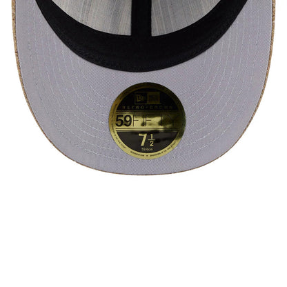 This is a Detroit Tigers MLB Vintage Tweed Open Blue Retro Crown 59FIFTY Fitted Cap 2