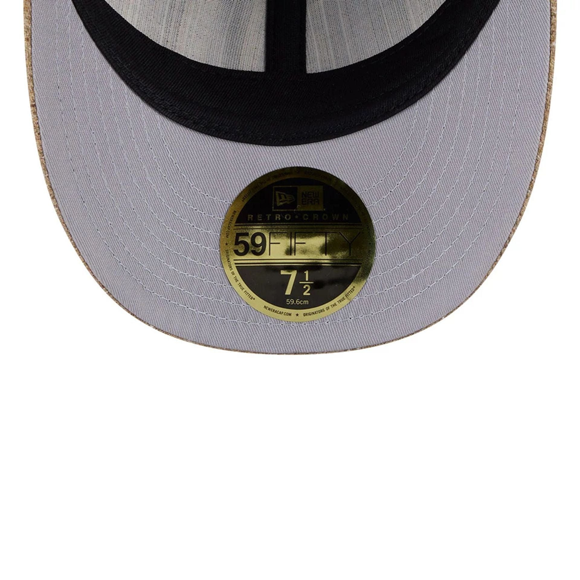 This is a Detroit Tigers MLB Vintage Tweed Open Blue Retro Crown 59FIFTY Fitted Cap 2