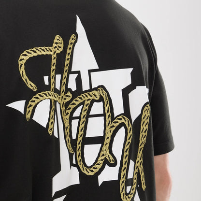 The model is wearing this MLB Cowboy Graphic Houston Astros T-Shirt in black. 6