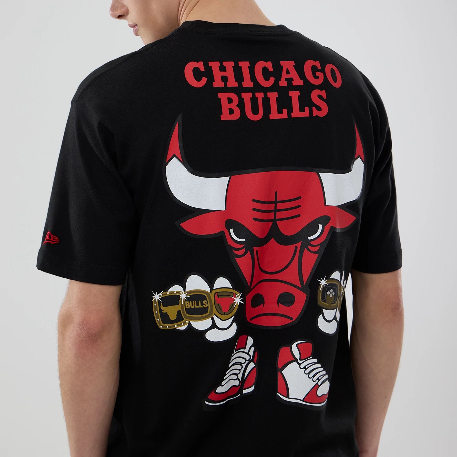NBA Graphic Chicago Bulls Logo Black T-Shirt | NEC EU