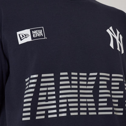 The model is wearing this MLB Match New York Yankees T-Shirt in navy. 3