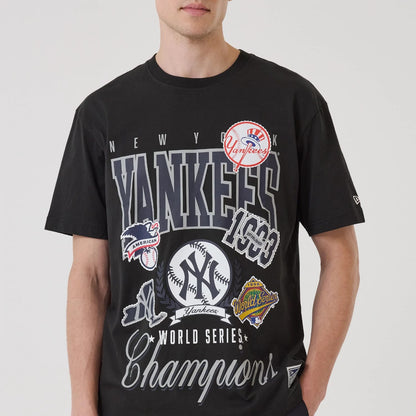 The model is wearing this MLB Sport Classic New York Yankees T-Shirt in black. 5