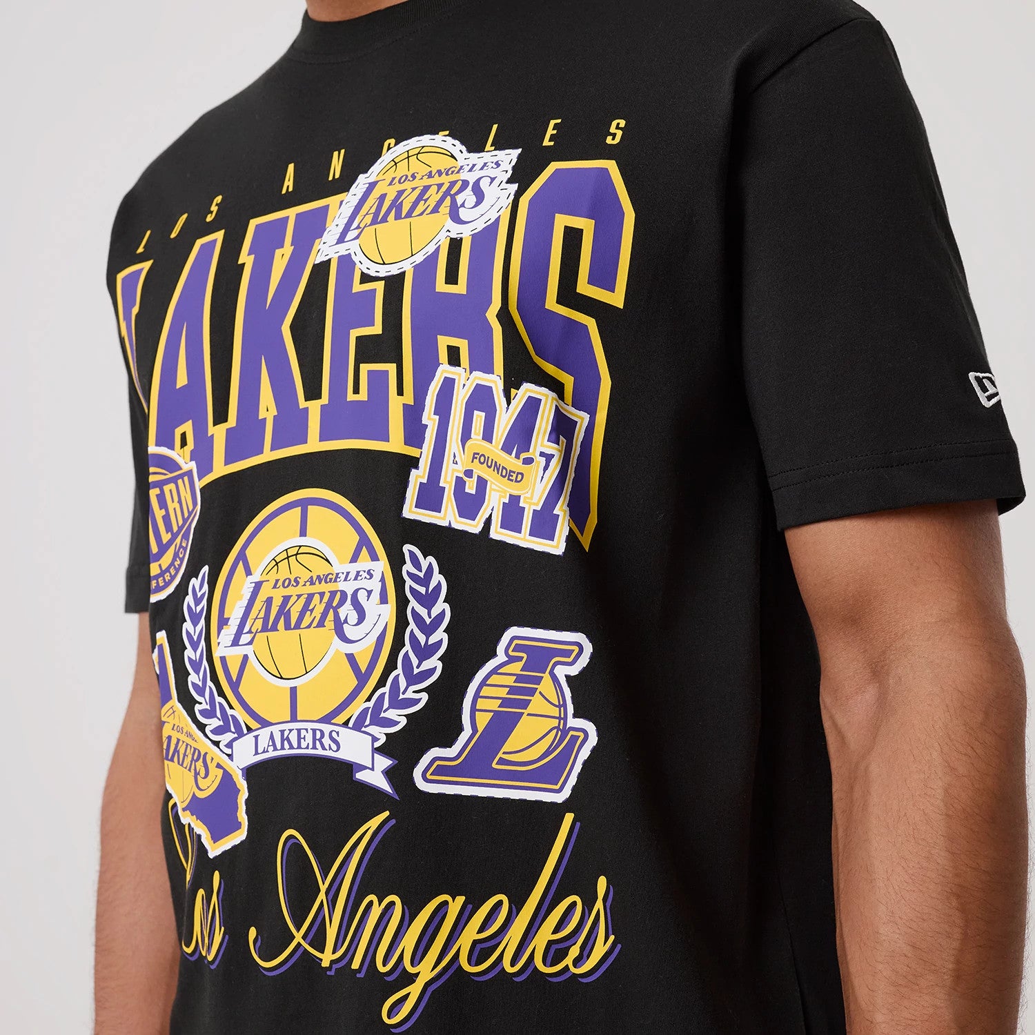 NBA Sport Classic LA Lakers Black T-Shirt | NEC EU