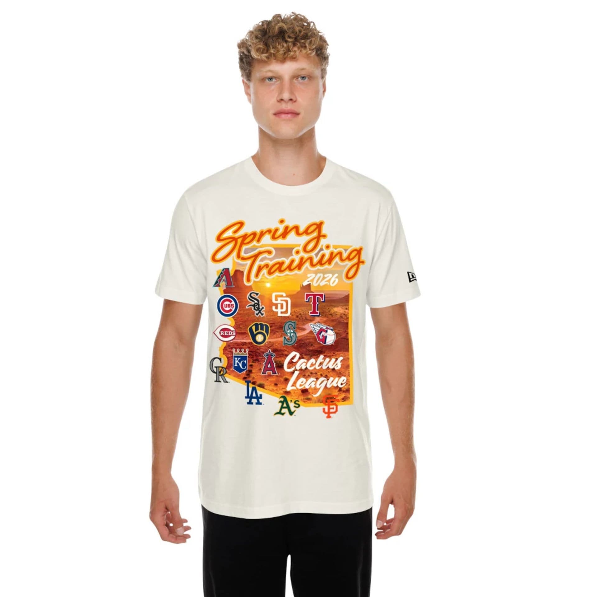 MLB Spring Training 2026 Cactus League Logo Cream T-Shirt | NEC EU
