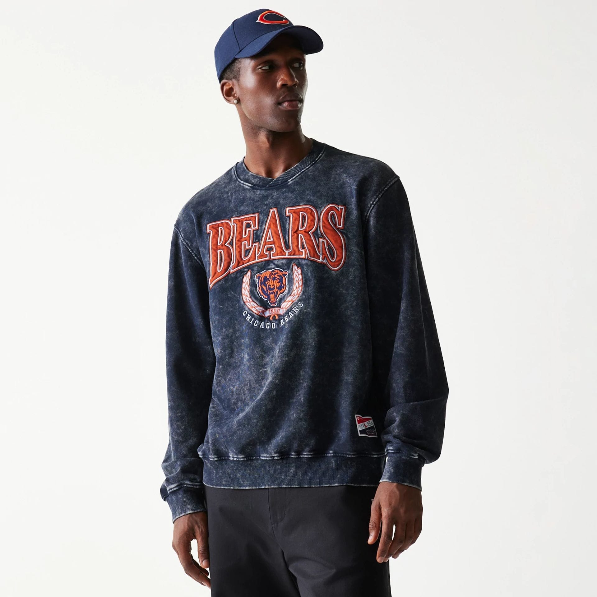 CHICAGO Bears セーター NFL Chicago Bears Navy Crew Neck Sweater | NEC EU