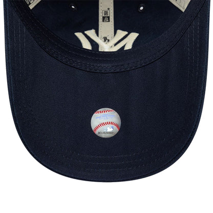 This is a New York Yankees Ralph Lauren x MLB Navy Long Visor 9FORTY Adjustable Cap 7