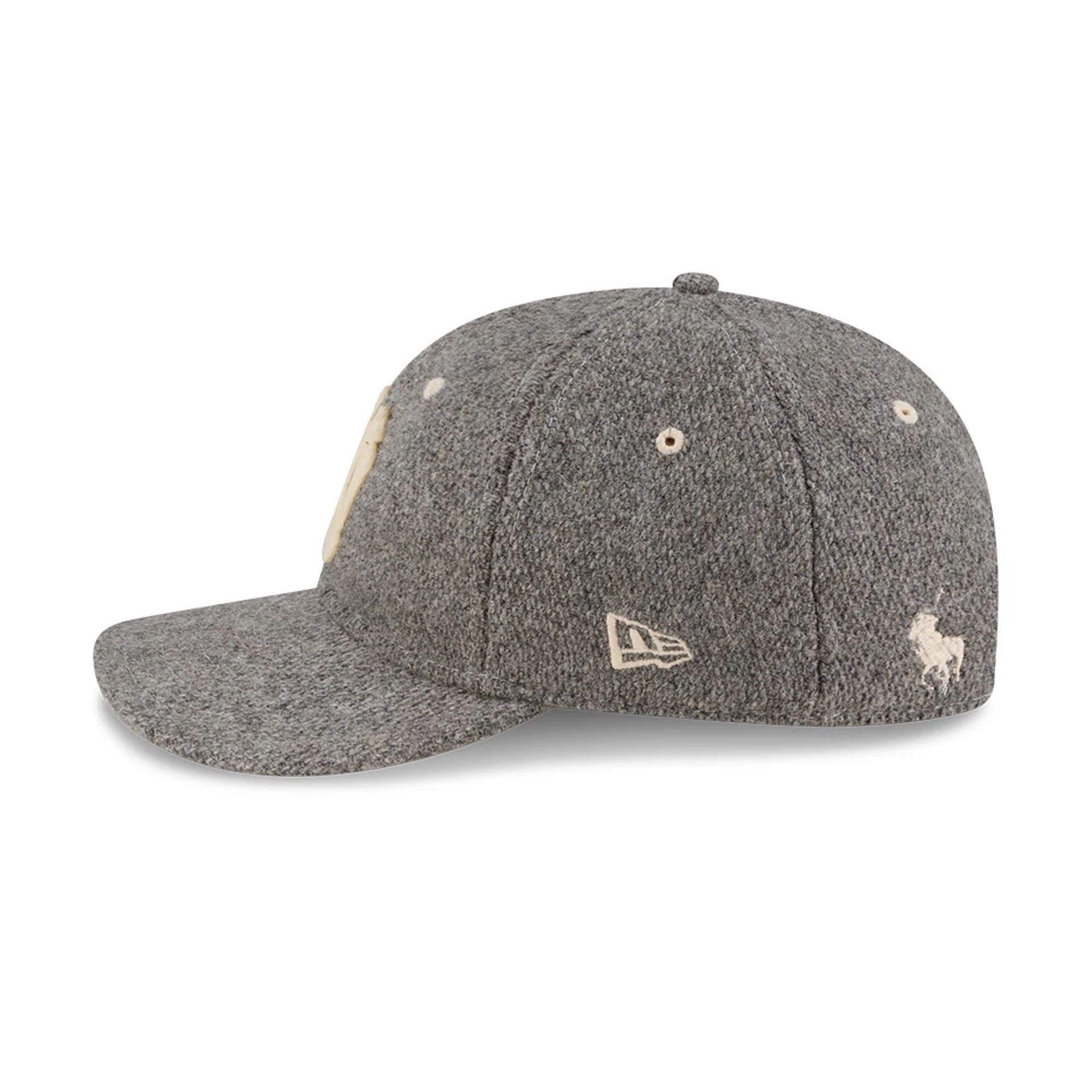 Pictured is this Ralph Lauren x MLB New York Yankees Retro Crown 9FIFTY cap in grey. 7