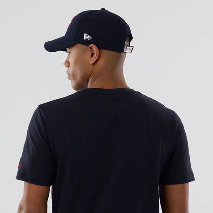 The model is wearing this MLB Popcorn Boston Red Sox T-Shirt in navy. 7