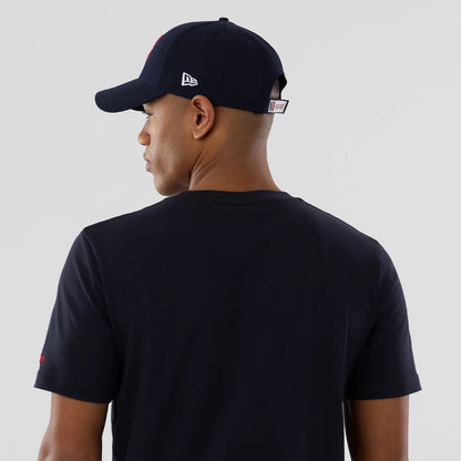 The model is wearing this MLB Popcorn Boston Red Sox T-Shirt in navy. 7