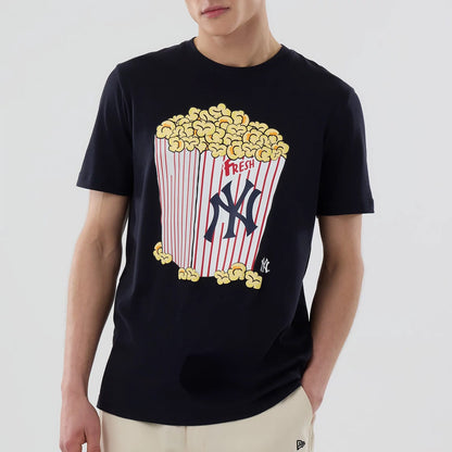 The model is wearing this MLB Popcorn New York Yankees T-Shirt in navy. 3