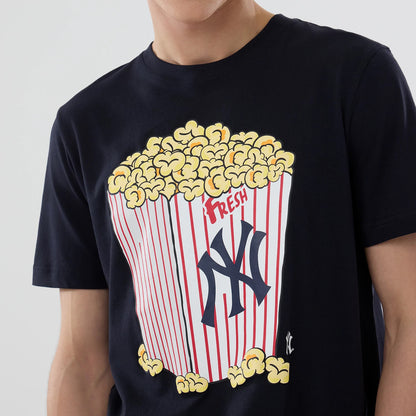 The model is wearing this MLB Popcorn New York Yankees T-Shirt in navy. 5