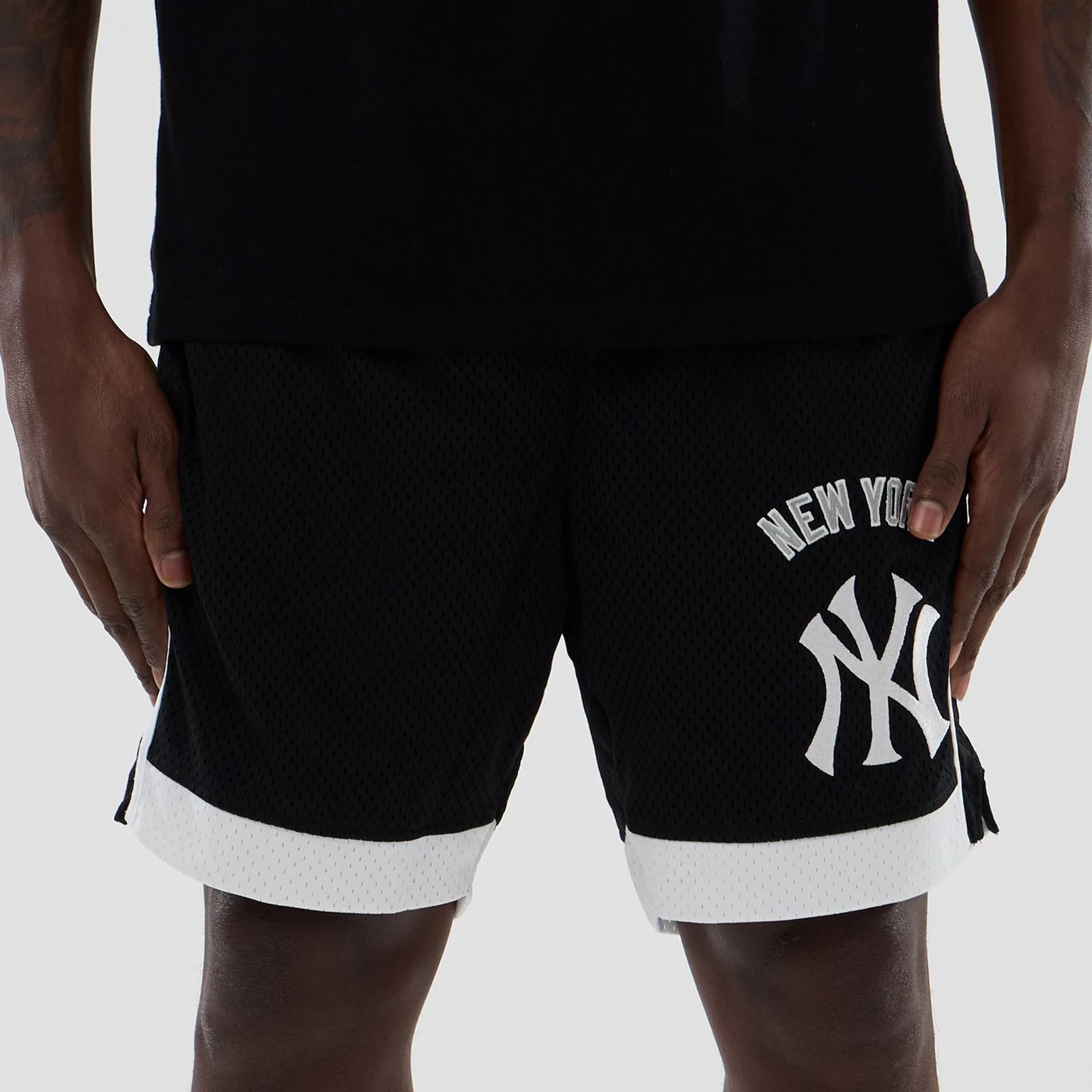 MLB New York Yankees Black Mesh Shorts | NEC EU
