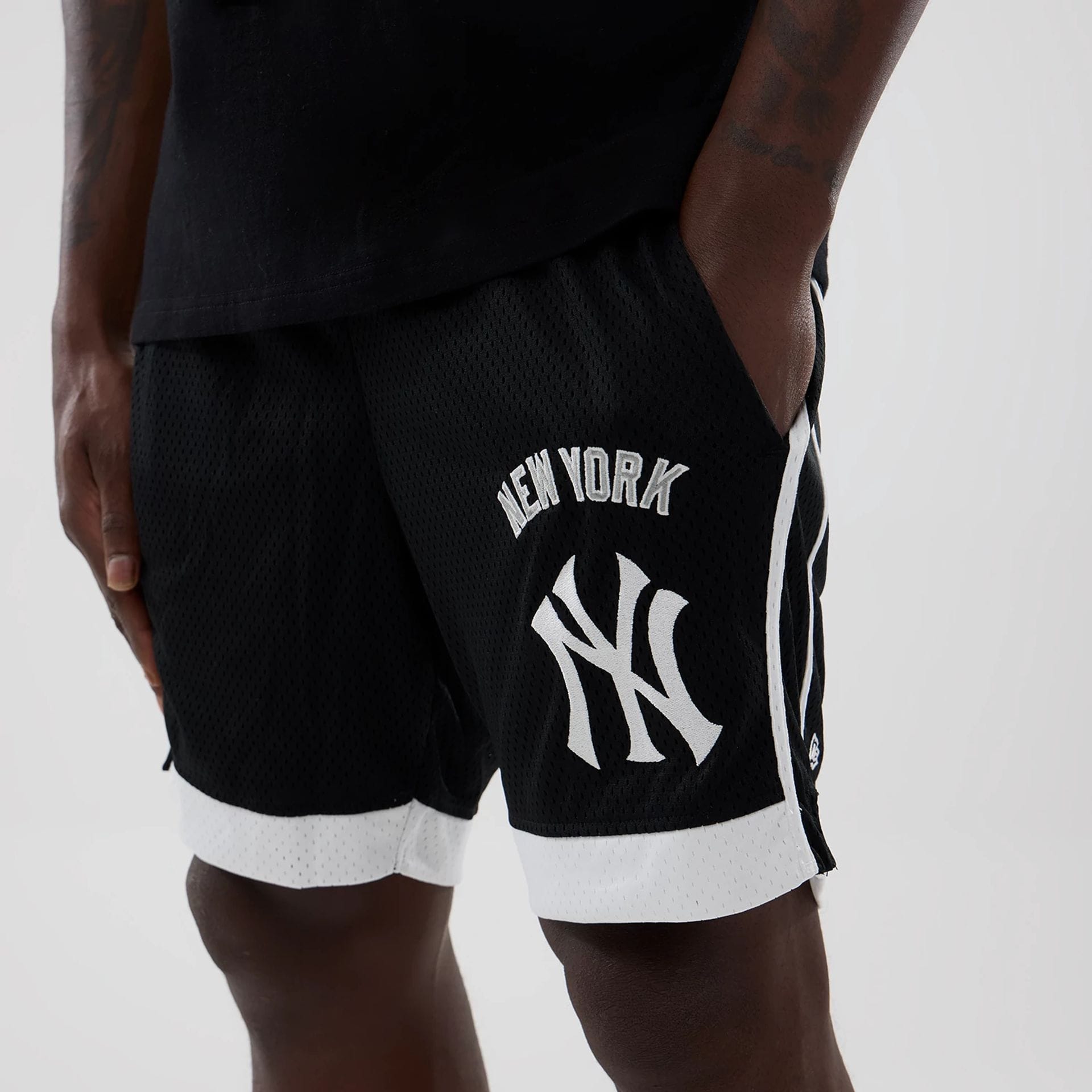MLB New York Yankees Black Mesh Shorts | NEC EU