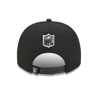 Pictured is this NFL Cartoon Las Vegas Raiders 9FIFTY A-Frame Snapback cap in black. 7