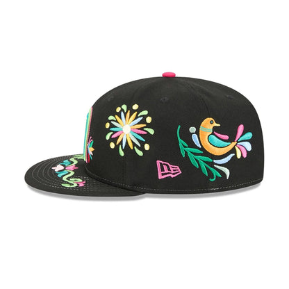 Pictured is this World Baseball Classic Latin Embroidery Mexico 59FIFTY Fitted cap in black. 6