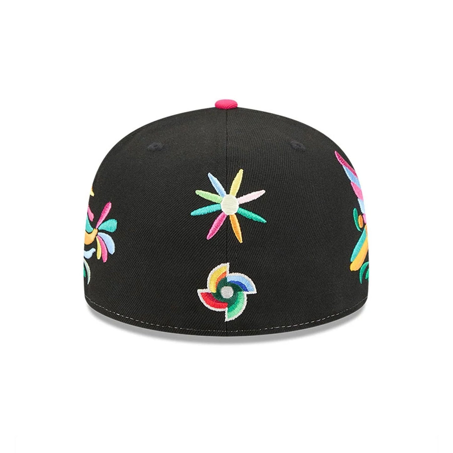 Pictured is this World Baseball Classic Latin Embroidery Mexico 59FIFTY Fitted cap in black. 5