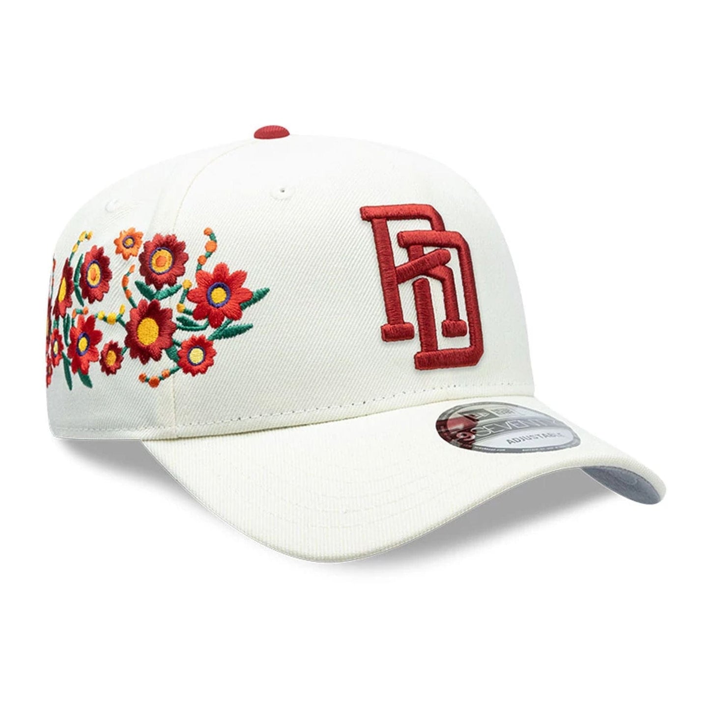 Pictured is this World Baseball Classic Latin Embroidery Dominican Republic 9SEVENTY Stretch Snap cap in white. 1
