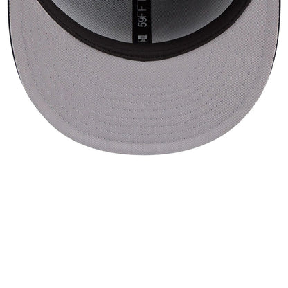 Pictured is this MLB Script Detroit Tigers 59FIFTY Fitted cap in navy. 2