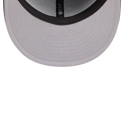 Pictured is this MLB Script Chicago White Sox 59FIFTY Fitted cap in black. 2