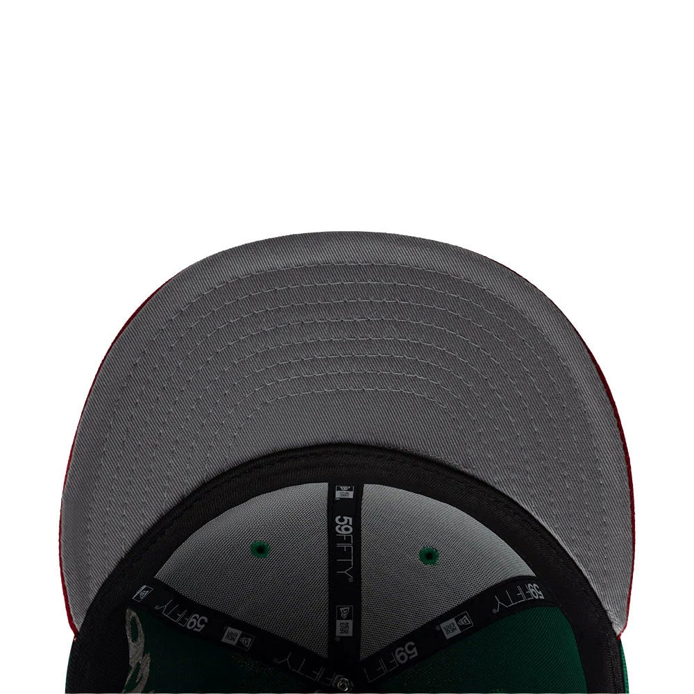 Pictured is this LMB Wordmark 59FIFTY Fitted cap in green. 2