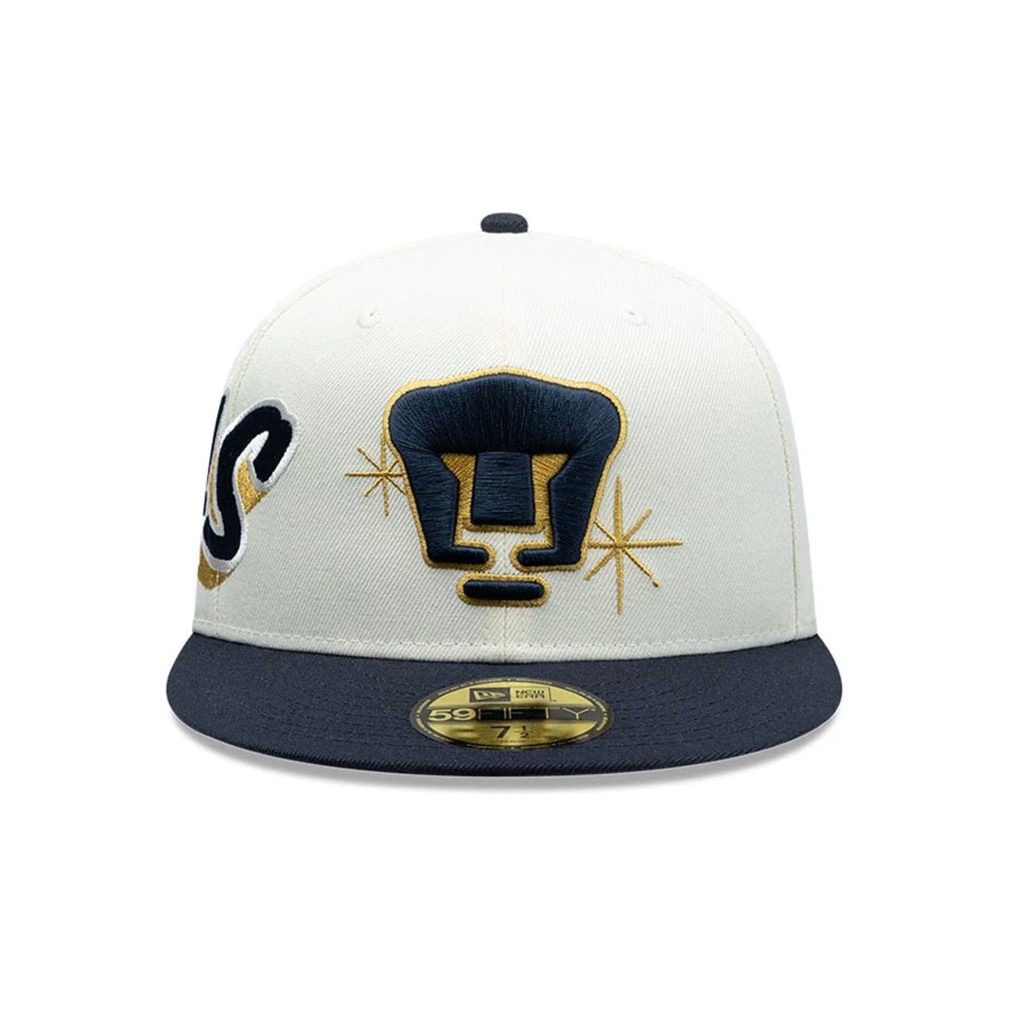 Pictured is this Liga MX Pumas Unam 59FIFTY Fitted cap in white. 2