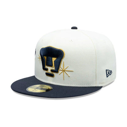 Pictured is this Liga MX Pumas Unam 59FIFTY Fitted cap in white. 3