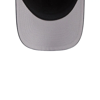 Pictured is this MLB Script Detroit Tigers 9FORTY M-Crown A-Frame Adjustable cap in navy. 2