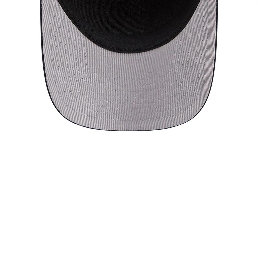 Pictured is this MLB Script Detroit Tigers 9FORTY M-Crown A-Frame Adjustable cap in navy. 2