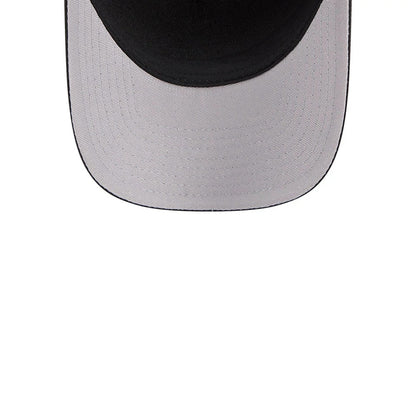 Pictured is this MLB Script Chicago White Sox 9FORTY M-Crown A-Frame Adjustable cap in black. 2