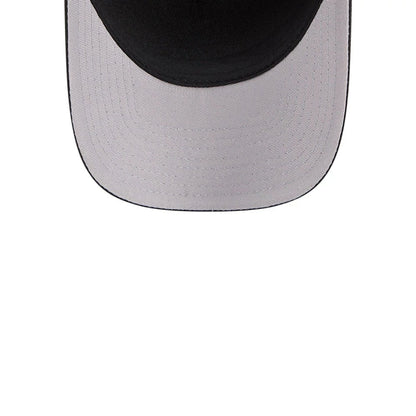 Pictured is this MLB Script Chicago White Sox 9FORTY M-Crown A-Frame Adjustable cap in black. 2
