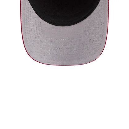 Pictured is this MLB Script LA Angels 9FORTY M-Crown A-Frame Adjustable cap in red. 2