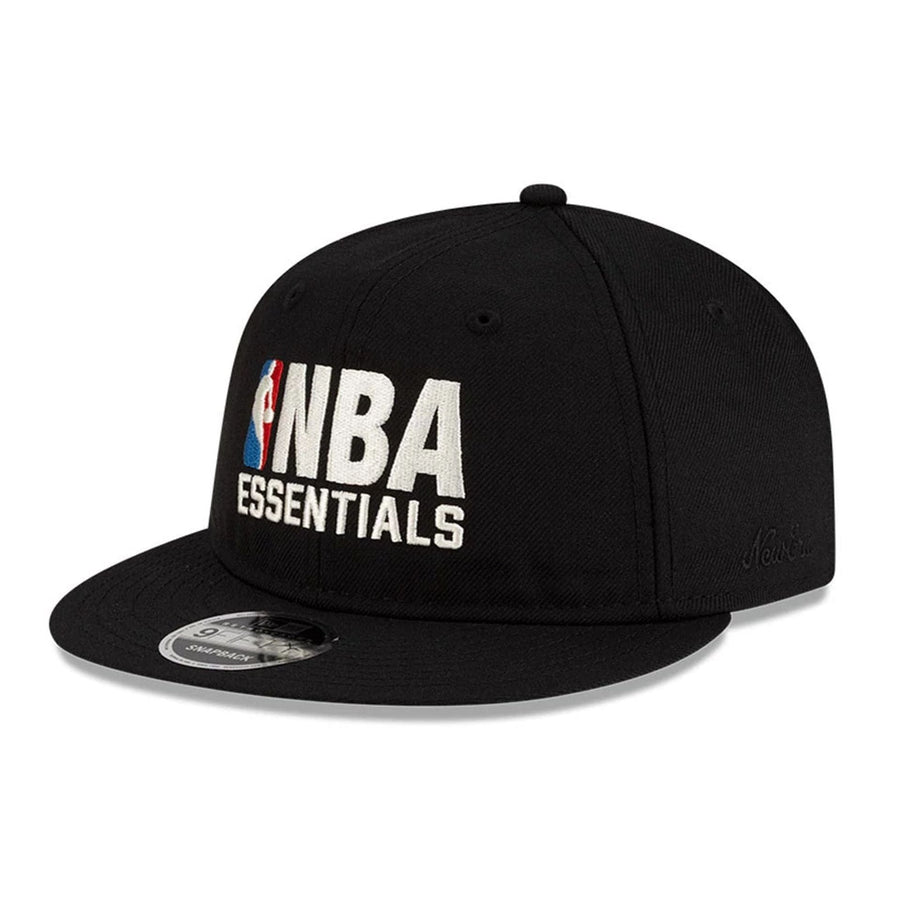 This is a FOG x NBA Logo Black Retro Crown 9FIFTY Adjustable Cap 1