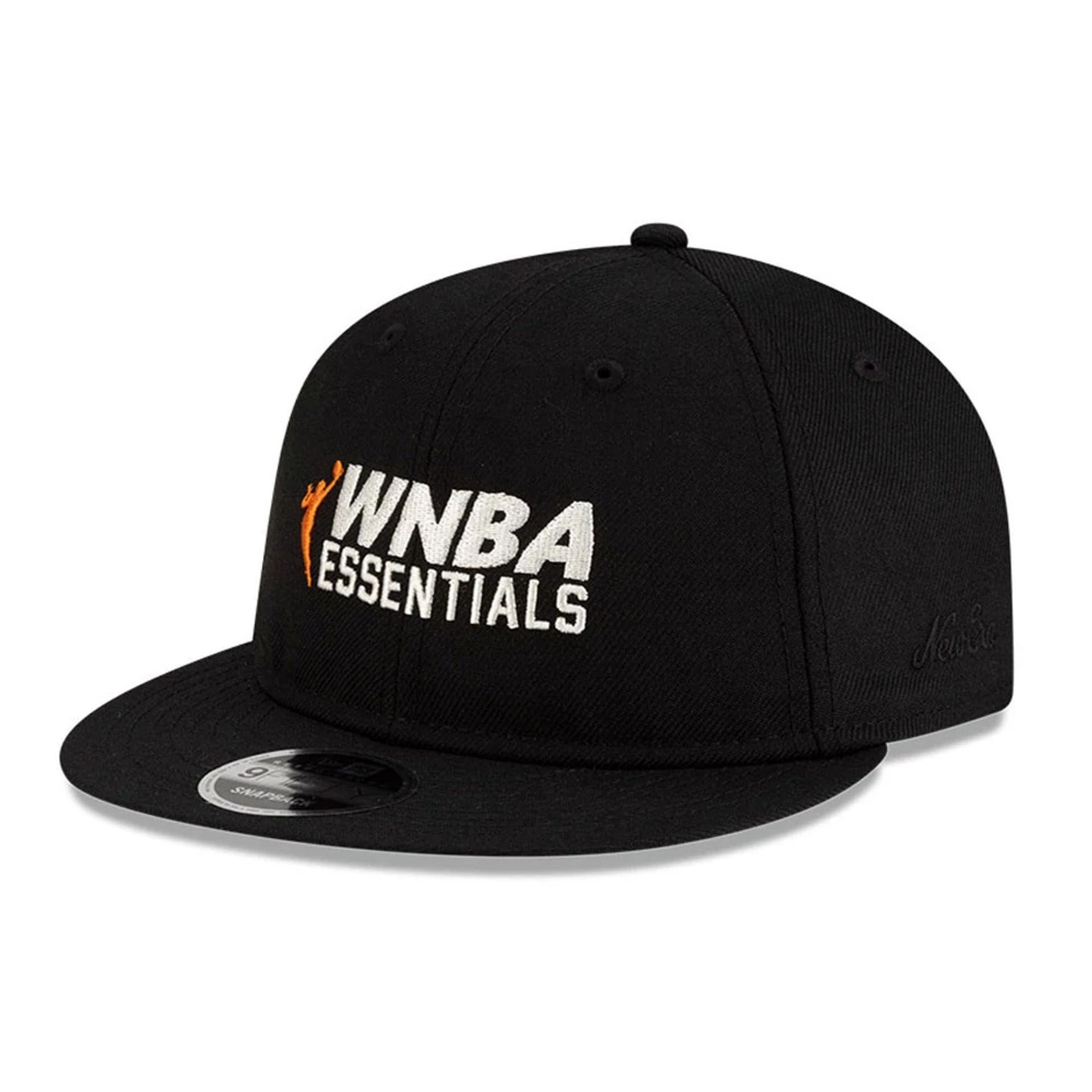 This is a FOG x WNBA Logo Black Retro Crown 9FIFTY Adjustable Cap 1