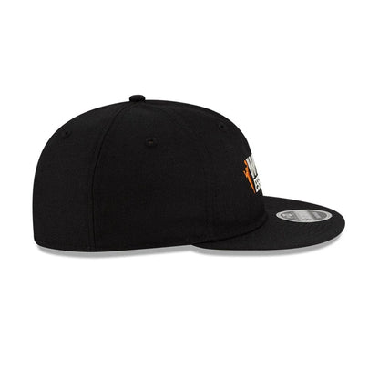This is a FOG x WNBA Logo Black Retro Crown 9FIFTY Adjustable Cap 5