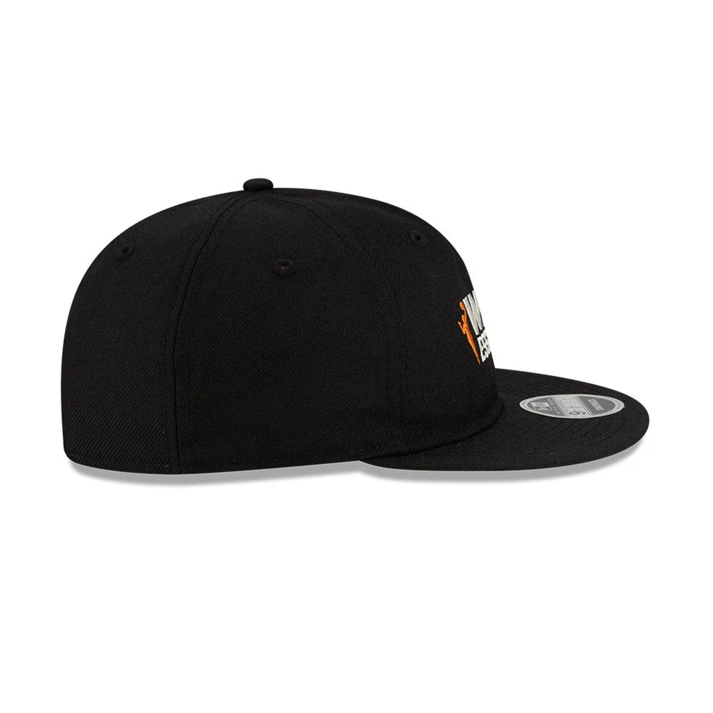 This is a FOG x WNBA Logo Black Retro Crown 9FIFTY Adjustable Cap 5