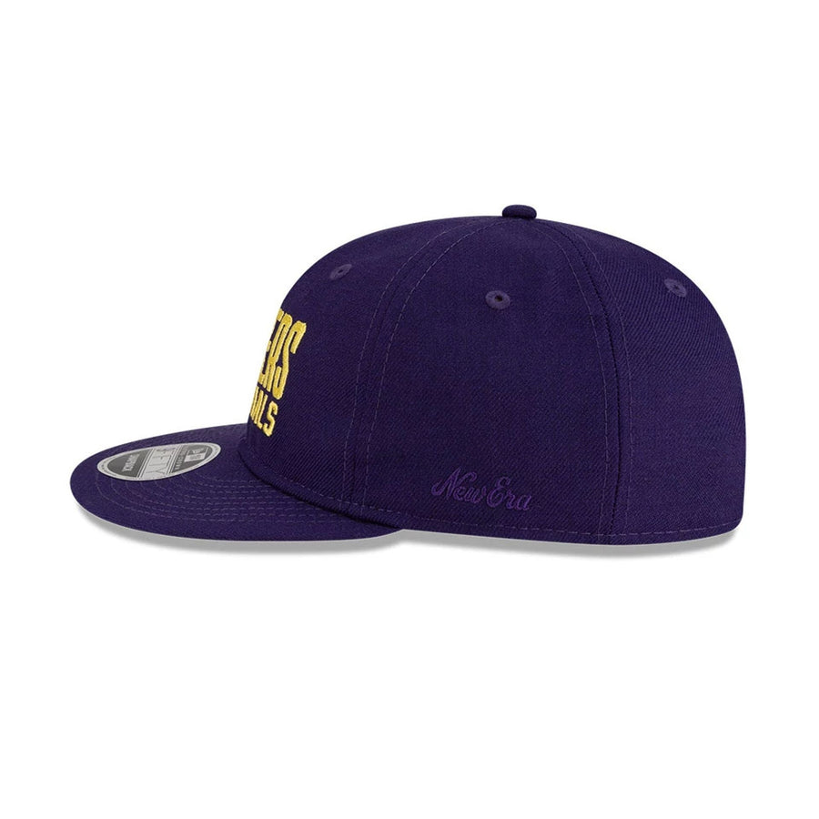 This is a LA Lakers FOG x NBA Dark Purple Retro Crown 9FIFTY Adjustable Cap 5