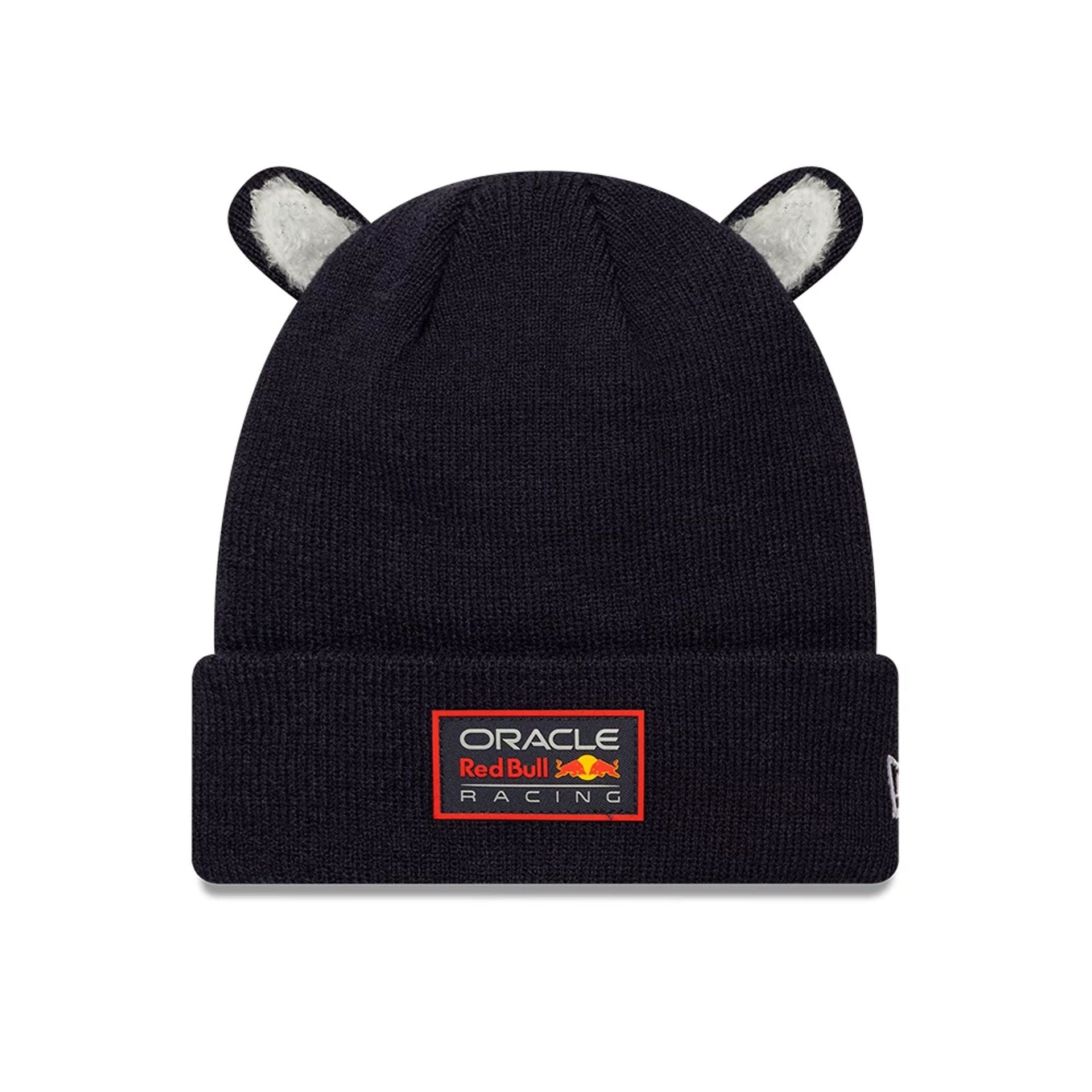 Child Ears Red Bull Racing Dark Blue Cuff Knit Beanie Hat | NEC EU