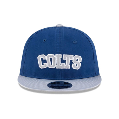 This is a Indianapolis Colts NFL Historic Blue Retro Crown 9FIFTY Snapback Adjustable Cap 3